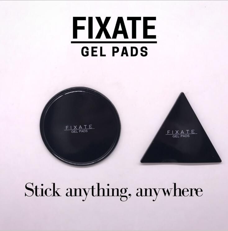 Reuseable Fixate Gel Pad =1 Round + 1 Triangle Magic Sticker Strong