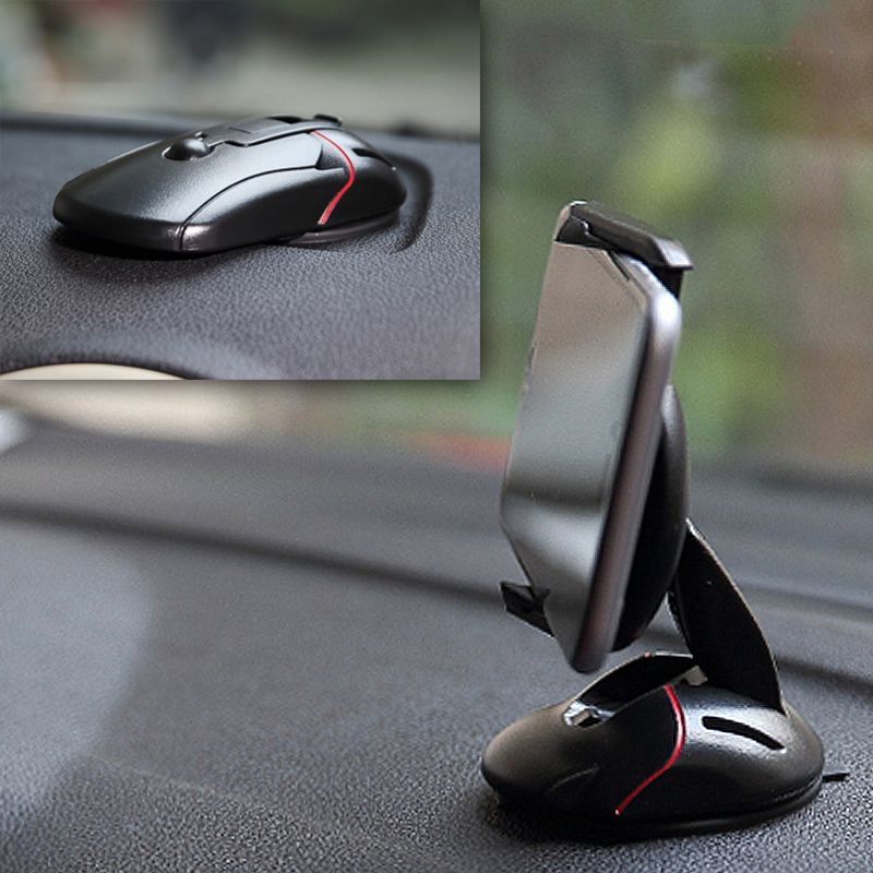 Mouse Shape Windshield Dashboard Handsfree Car Phone Mount Holder Desktop Holder Stand Cradle for iphone 7 Plus / 6 / 6 plus