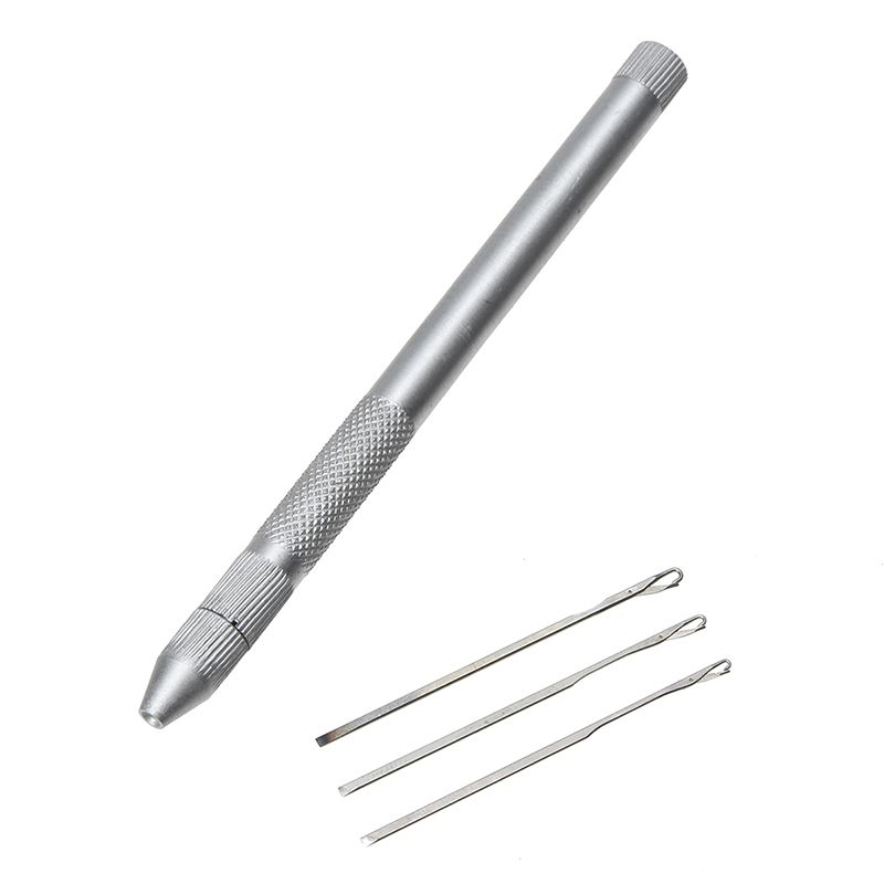 2020 Hair Crochet Needles Kit Brass Holder Lace Wig Make Knit Micro