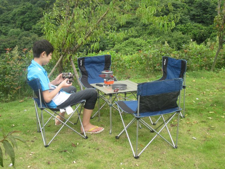 folding camping table and chairs set