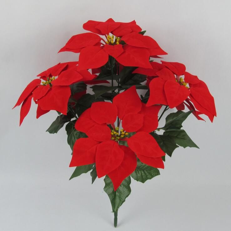 2018 10 Bunches Artificial Christmas Flowers Red Poinsettia Bushes Tree Ornaments Home Decoration Holiday Planter Dia 85 Inch From Beauty Hause 2018 10 Bunches Artificial Christmas Flowers Red Poinsettia Bushes Tree Ornaments Home Decoration Holiday Planter Dia 85 Inch From Beauty Hause