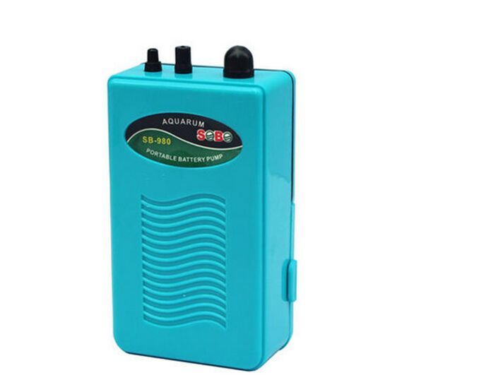 2021 SB 980 Portable Aquarium Battery Backup Operated Fish Tank Air