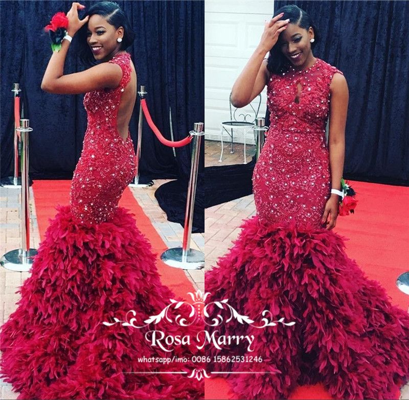 Feather Prom Dresses