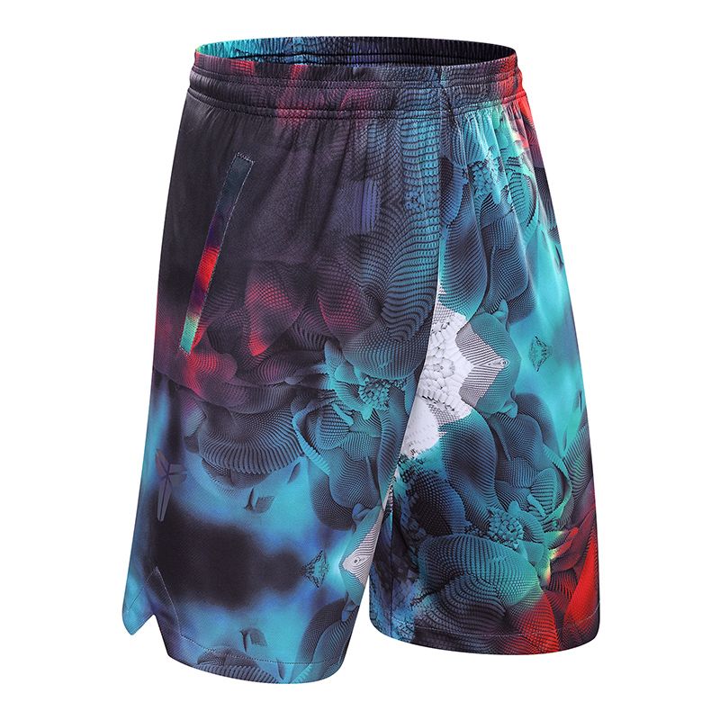 2019 New Fashion Basketball Shorts Men'S Knee Length Print Loose Basketball Running Outdoor