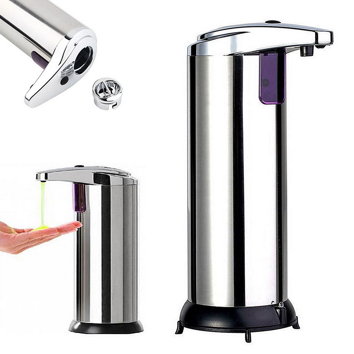 2021 Sensor Soap Dispenser Stainless Steel Automatic Hands Free Wash