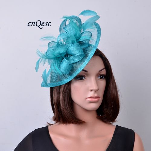 Turquoise Dress Ladies Wedding Hats