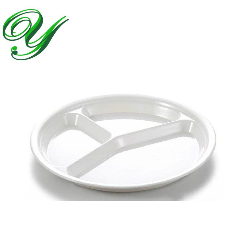 2018 Section Divided Plate Melamine Dinner Dish Fast Food Container 2018 Section Divided Plate Melamine Dinner Dish Fast Food Container Buffet Serving Tray 10 2inch White Round 3 Compartment Portion Plastic Plates From