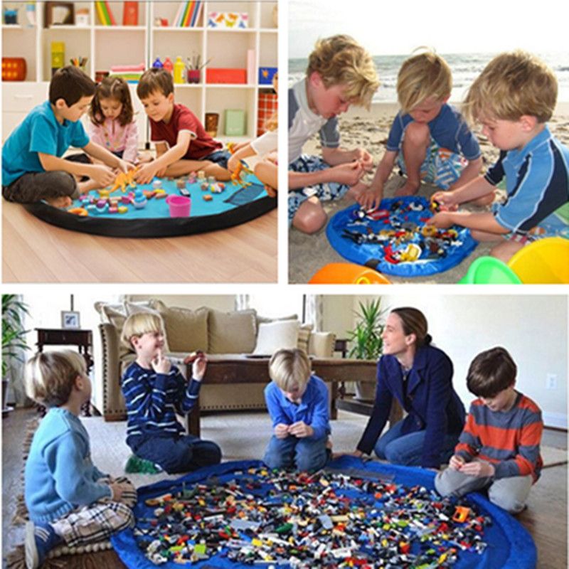 2019 Kids Play Mat Portable Toys Storage Bag Collapsible Nylon See Larger Image