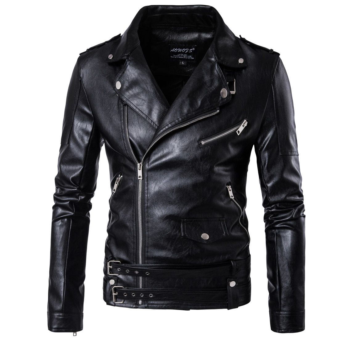 2018 Black Moto Leather Jackets For Men Short Cool Best Designer 2018 Black Moto Leather Jackets For Men Short Cool Best Designer Faux Blazer Mens Casual Fashion Slim Coats Biker Jacket With Hoods