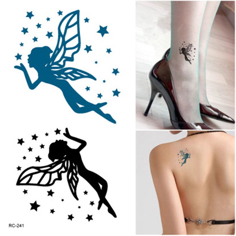 wholesale cute blue elf children flash tattoo sticker waterproof wholesale cute blue elf children flash tattoo sticker waterproof