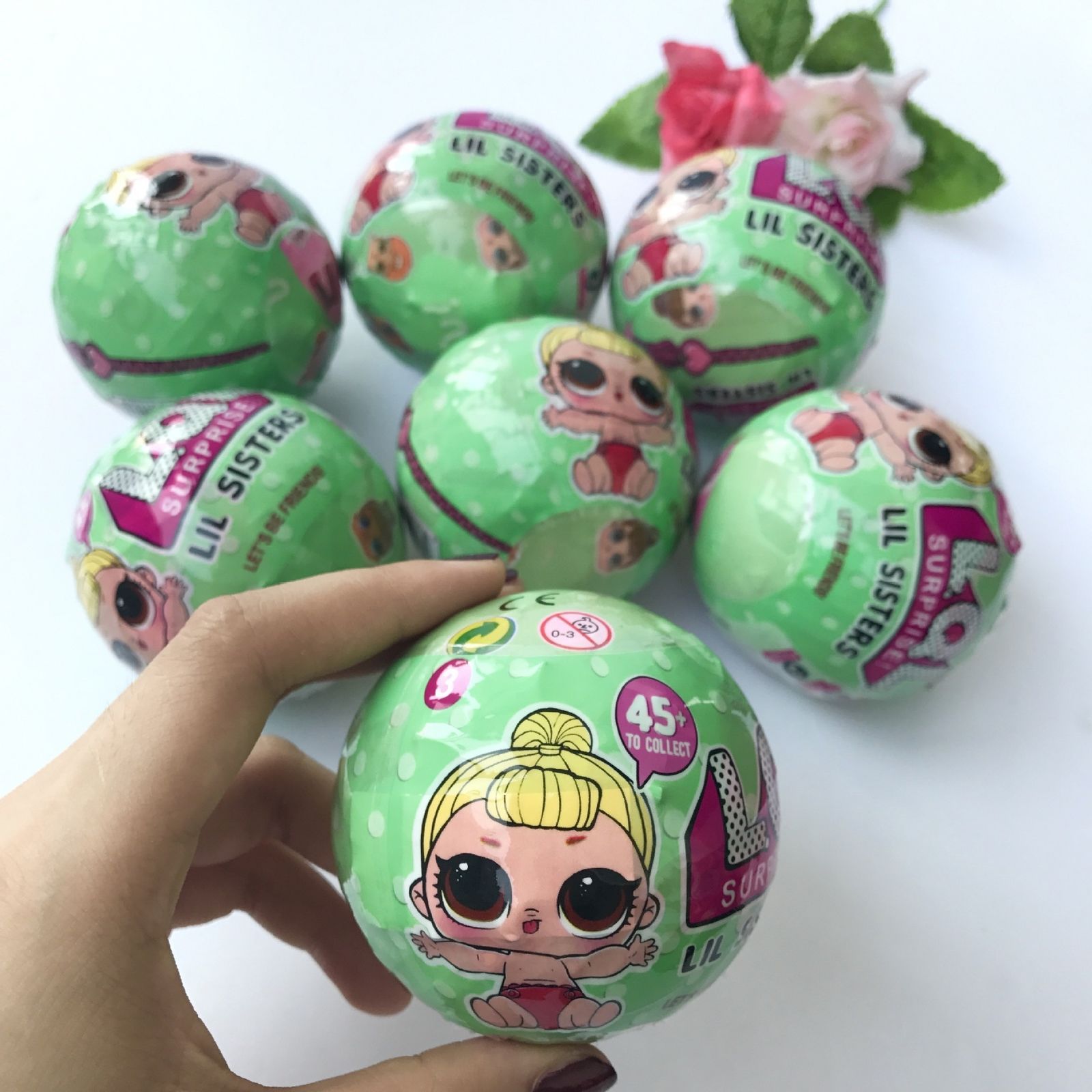 LOL SURPRISE DOLL Lil Sisters Ball 7 Layers Series 2 Surprise Kids Xmas ...