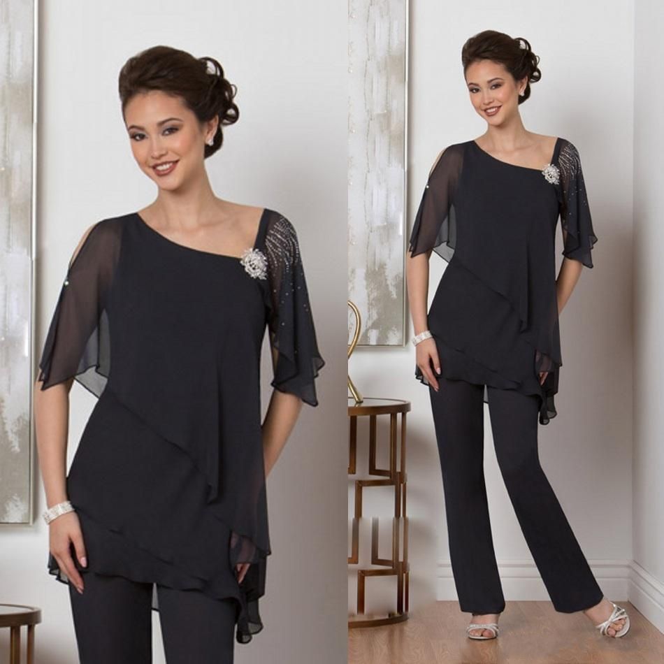 black mother of the bride pant suits