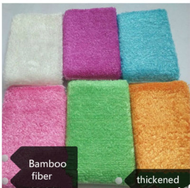 Magic Sponge Wipe Clean Bamboo Fiber Cloth Non Stick Oil Mercerized Magic Sponge Wipe Clean Bamboo Fiber Cloth Non Stick Oil Mercerized Velvet Dishes Cleaning Compound For Kitchen With