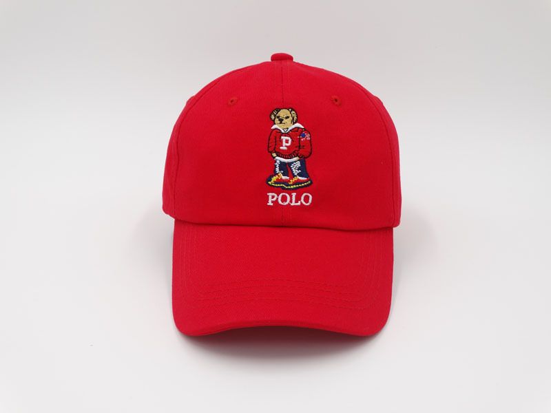 polo bear hat red