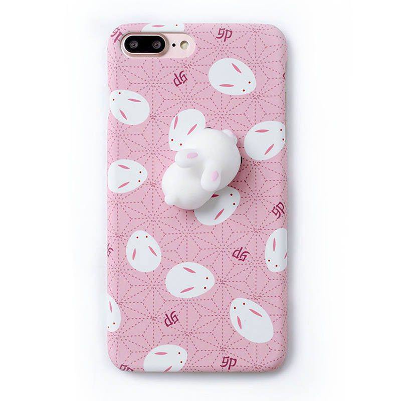 For IPhone 7 6 6S Plus Case Cute 3D Cartoon Doll PC Hard Plastic Phone