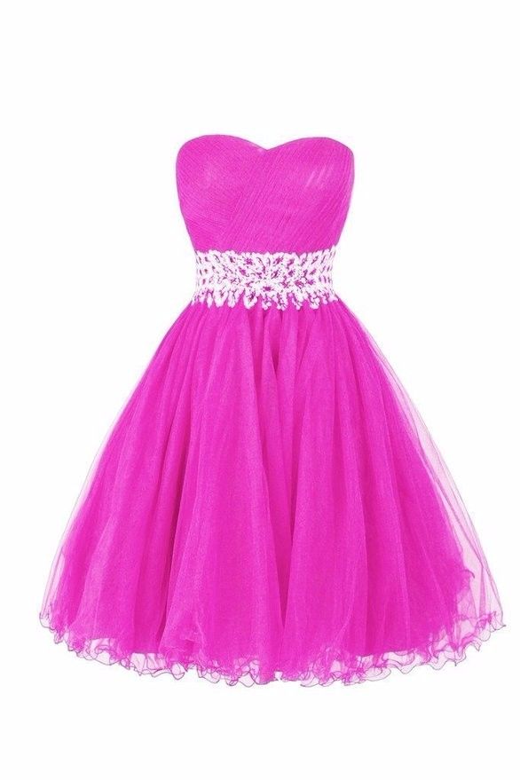 dark pink homecoming dresses