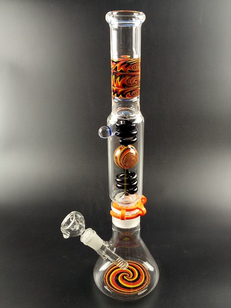 2020 Fashion Designer Straight Recycler Perc Heady Bong With