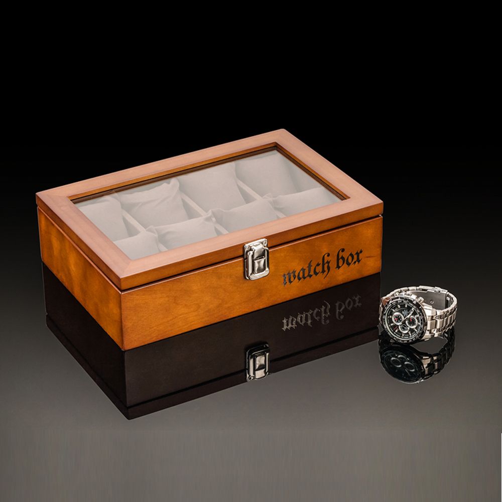 Antique Type Soki Solid Walnut Wood Watch Box For 8 Watches Display Antique Type Soki Solid Walnut Wood Watch Jpg