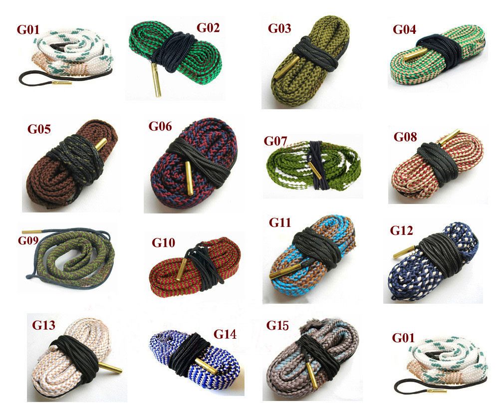 Hunting Bore Snake For Rifle Cleaning 22 Cal 223 5.56mm/7.62mm .308 .300 .303Cal/9mm Calibre