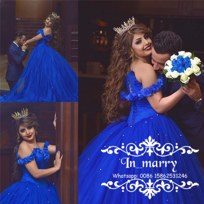 Royal Blue  Cinderella  Wedding  Dresses  Wedding  Dresses  