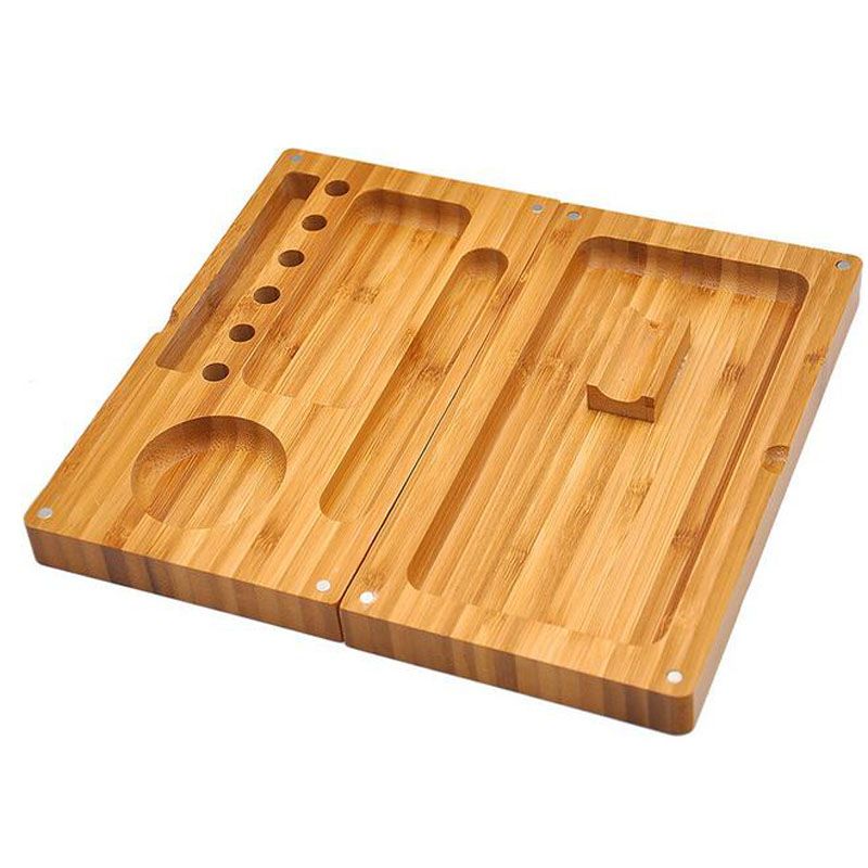 2018 New Raw Wooden Magnetic Bamboo Backflip Rolling Tray Box 2018 New Raw Wooden Magnetic Bamboo Backflip Rolling Tray Box Foldable 2 Layers Back Flip Trays From Lovemengting2018 16 09 Dhgate Com