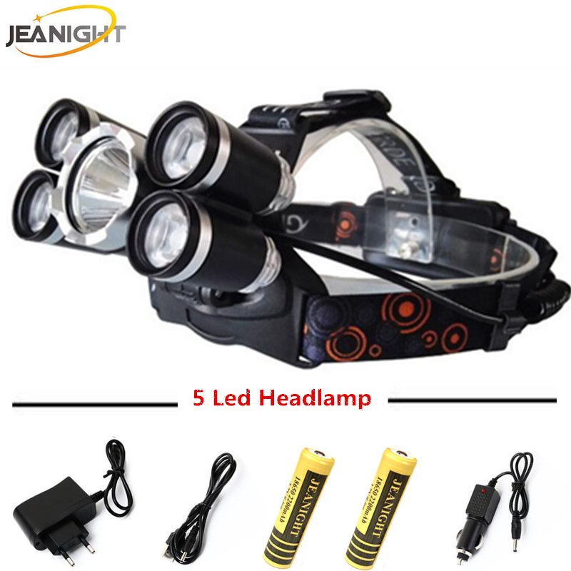 2020 JEANIGHT Led Headlight Cree T6 15000Lm Headlights Head Lamp