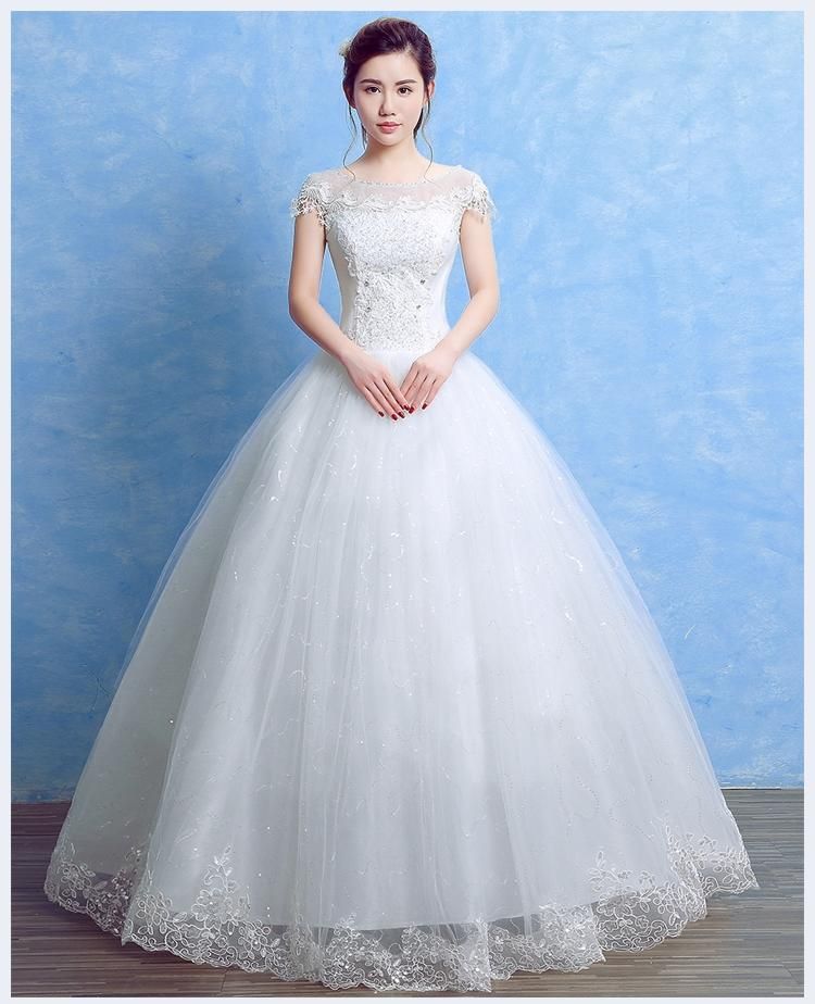 2017 Good Quality Wedding Gown And Good Lace Elegant And Beautiful