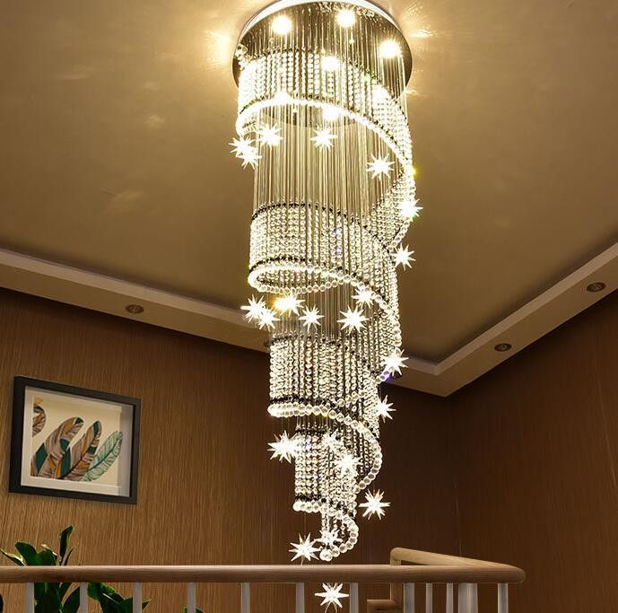 modern crystal chandelier light fixture duplex stairs led cost to add light fixture