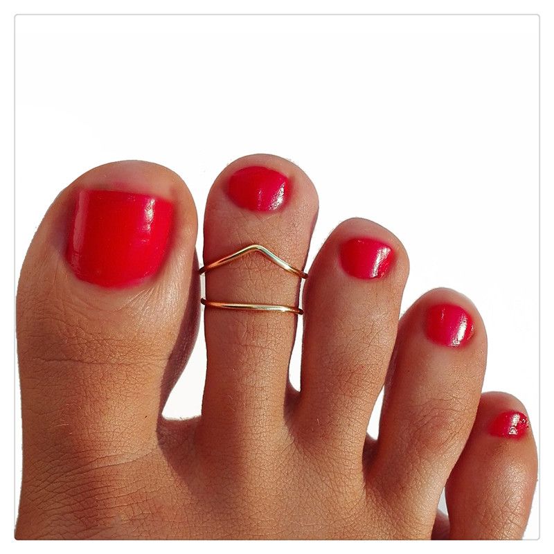 2020 Wholesale Beach Toe Rings Women Fashion Jewelry Retro Trendy Style