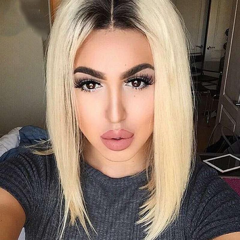 Fashion Ombre Honey Blonde 1B/613 Bob Wig Full Lace 