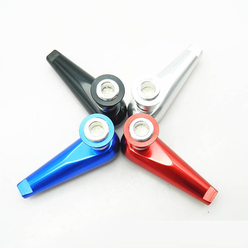 95mm Length Smoking Pipes Whistle Shape Pipe Tobacco Pipes Metal Pipe