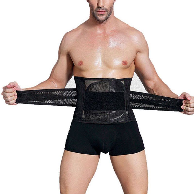 2019 Slimming Belt Belly Men Body Shaper Man Corset Abdomen Steel Boned Tummy Slimming