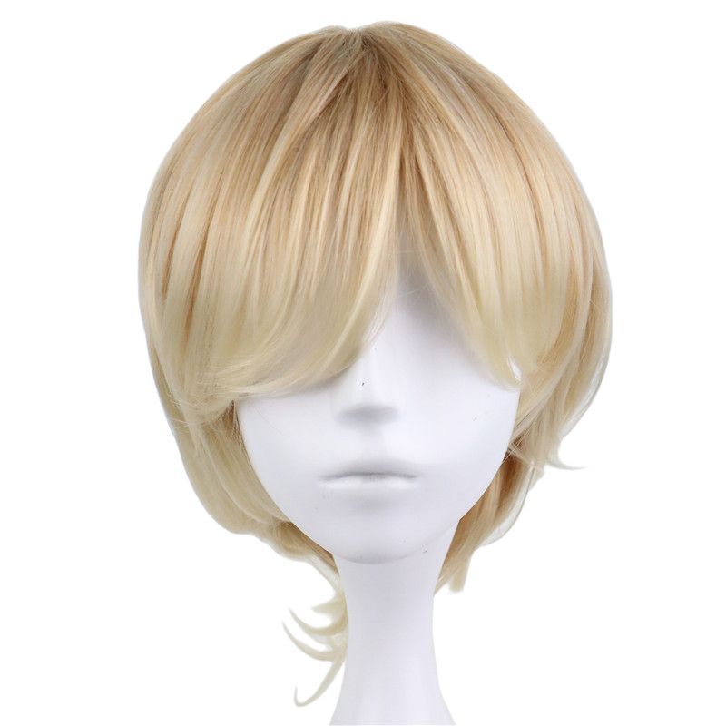 perruque cosplay blonde