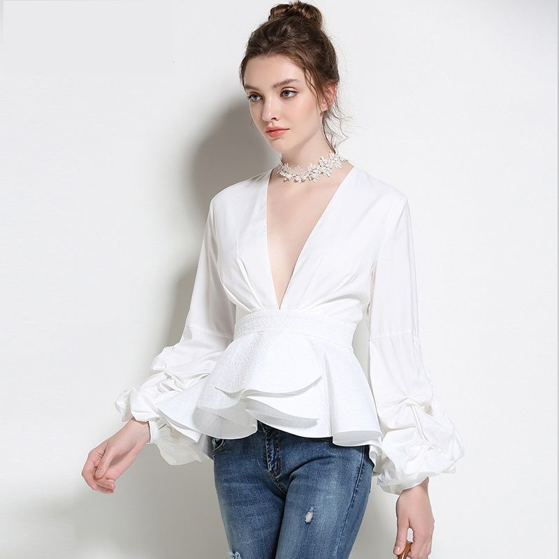 elegant white evening blouses