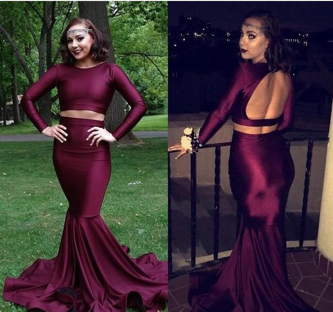 Stretch Satin Long Formal Dresses