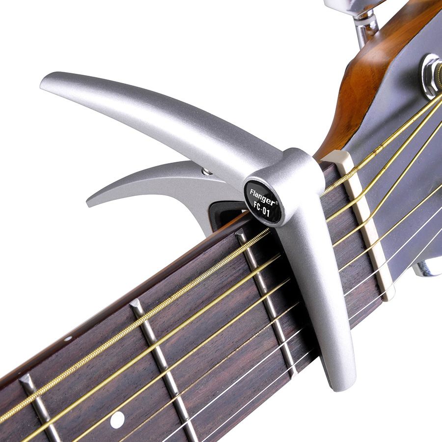 Flanger Aluminum Alloy Guitar Capo For 6 String Guitar High Strength Spring Guitar Capo Capo