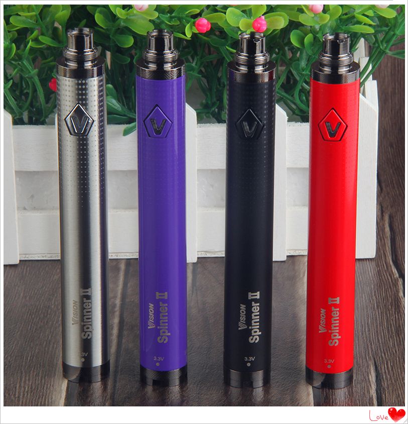 MOQ Vision Spinner 2 1650mah Battery Ecig Huge Vapor Variable Voltage