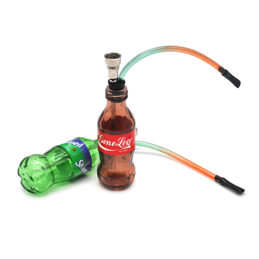 2021 Wholesale New Bong Soda Coke Bottle Glass Water Pipe Smoking Oil