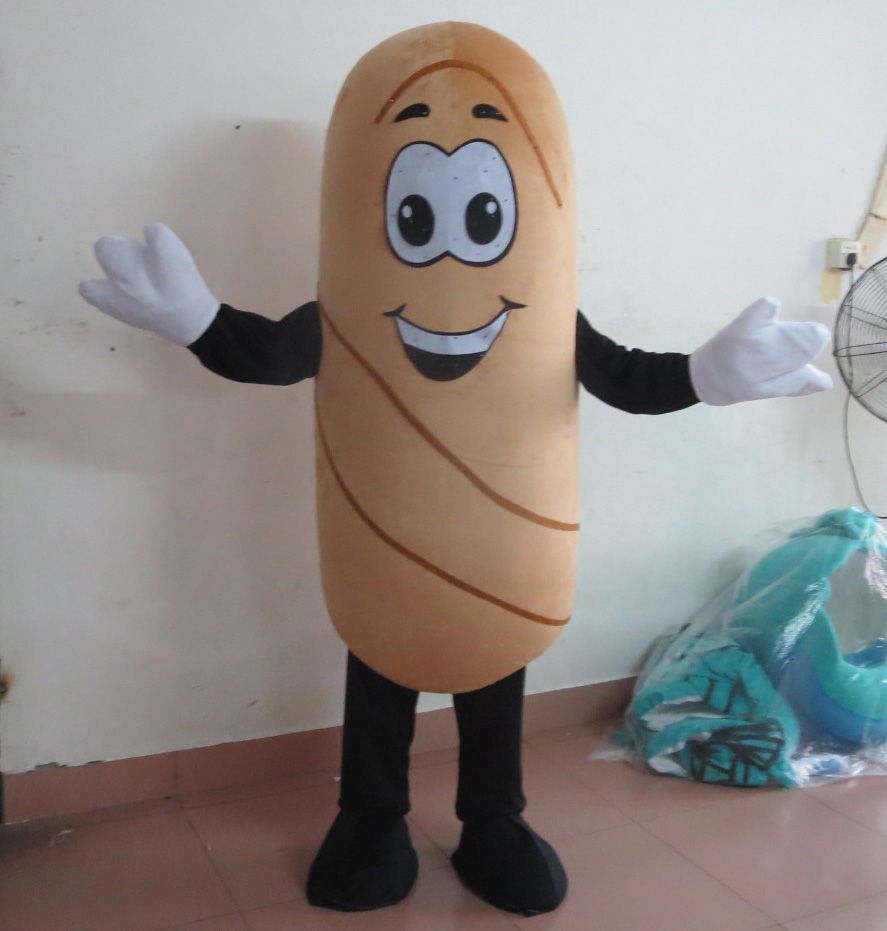 Sm0516 100 Real Photos Of French Loaf Bread Mascot Costume Baguette