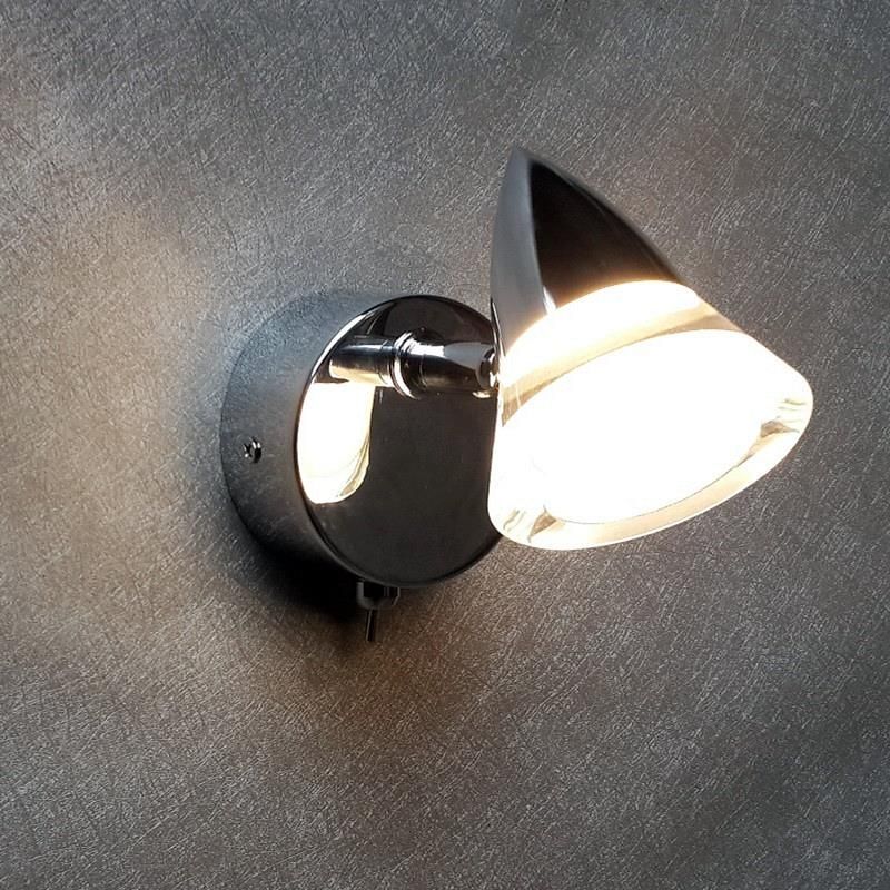 2019 Topoch Swivel Wall Lamps Al+PMMA Housing 3W LED Chrome Finish