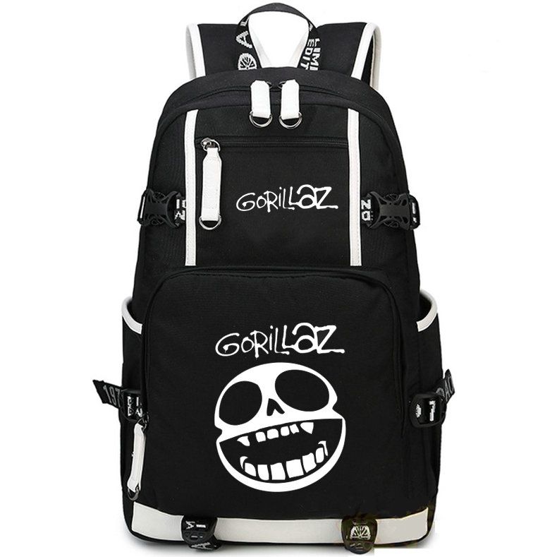 Gorillaz Backpack Hip Hop Band Daypack ChakaKhan Fans Schoolbag Music