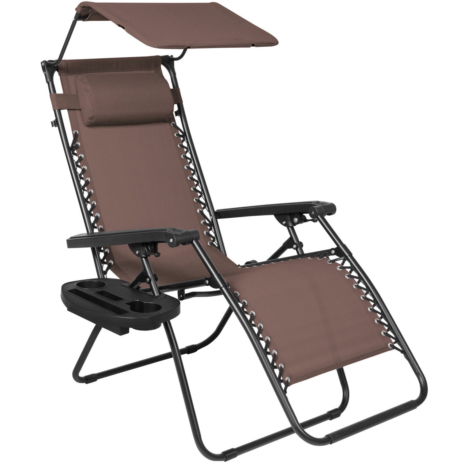 Best Folding Zero Gravity Lounge Chair W Canopy Cup Best Folding Zero Gravity Lounge Chair W Canopy Cup Holder Brown Under 34 18 Dhgate Com