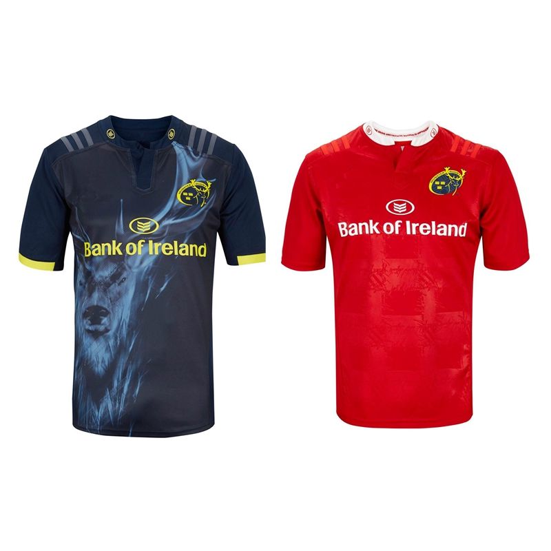 2018 2016 2017 Munster Rugby Jerseys 16 17 Top Quality Home Away Rugby