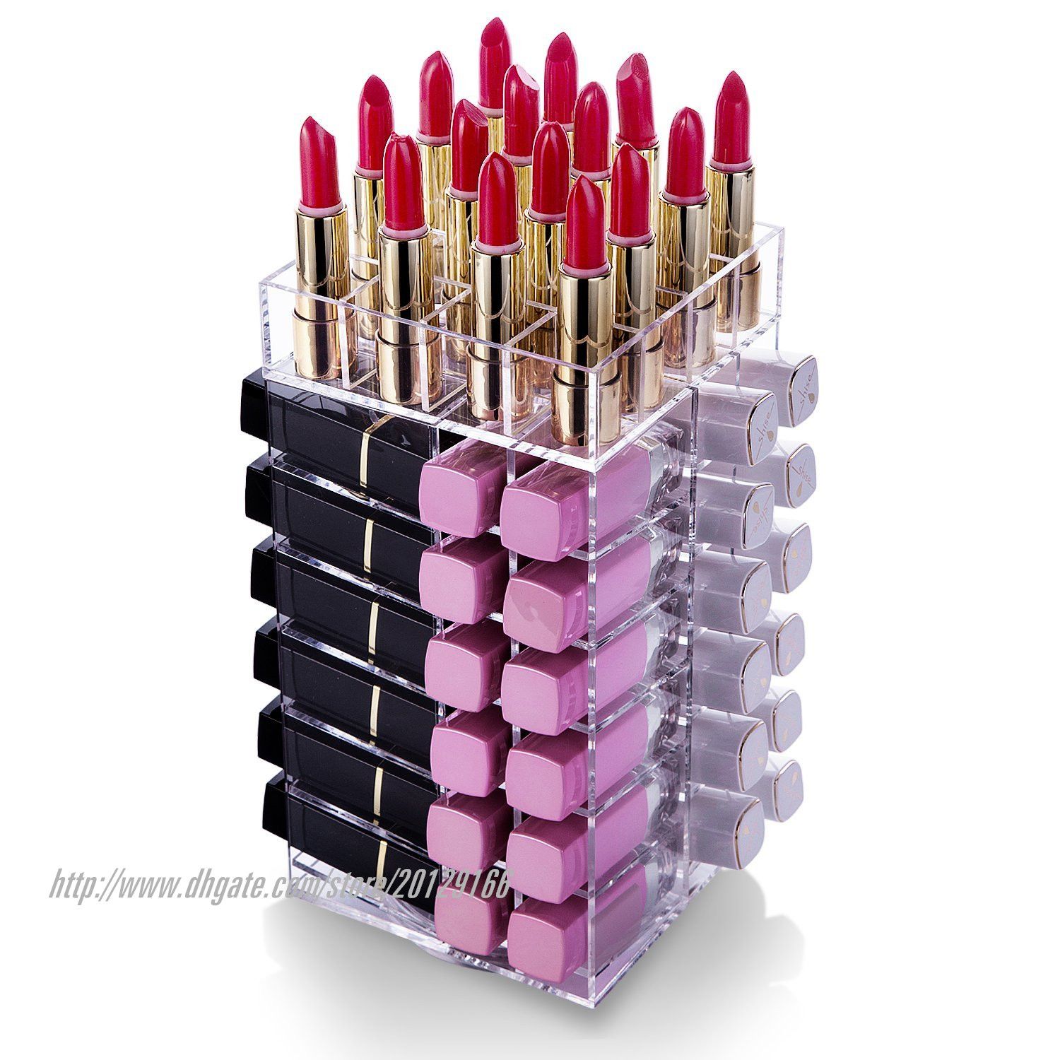 2019 BESTLIFE Acrylic Lipstick Display Spinning Tower Rotatable