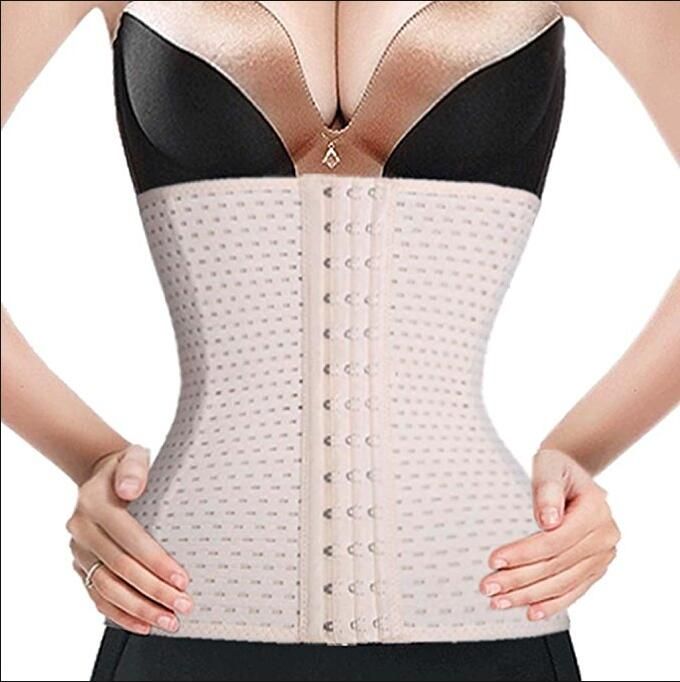 Women Hollow Breathable Corset Body Shaper Abdominal Belt Bustier Vest Shapewear 