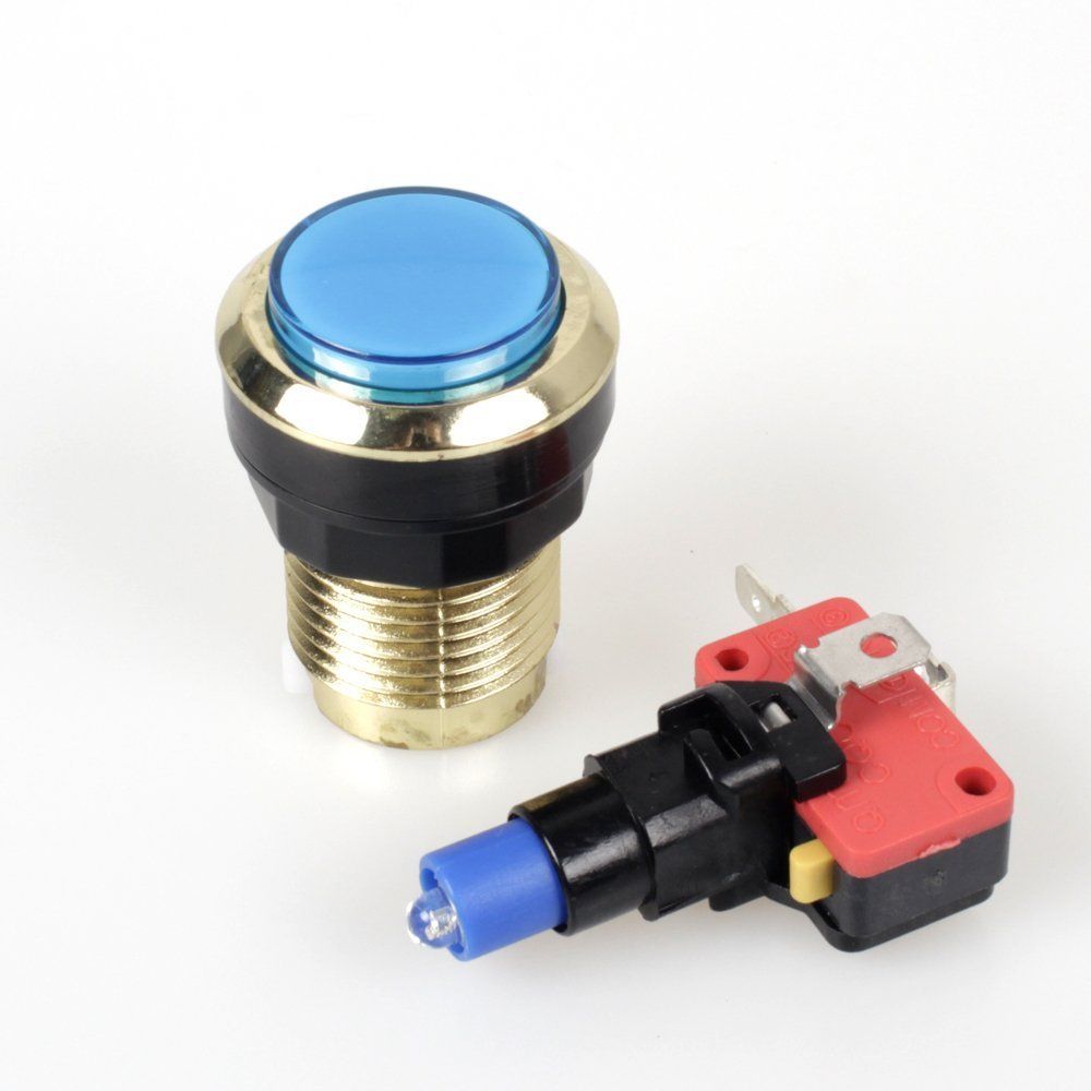Bouton Arcade Lumineux LED 60 Mm - Micro-interrupteur Inclus - Pour Machine De Jeu, Borne DIY, Contrôleurs - 3