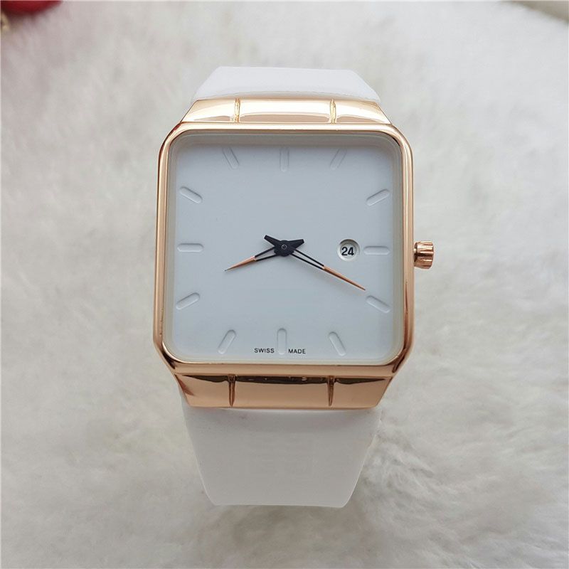 New Mens Luxury Watches Brand Ultra Thin Fashion Square Watch For Men