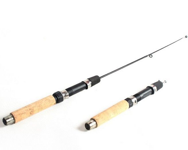 Short Winter Ice Fishing Rod Mini Carbon 50cm Short Fishing Rod Mini
