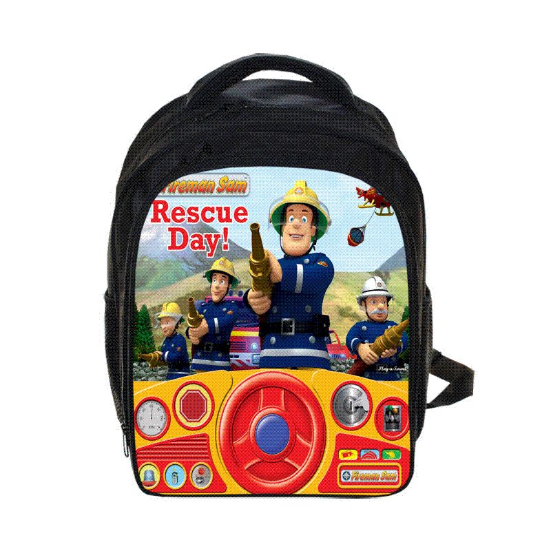 Cartoon Fireman Sam Backpack Thomas And Friends / Robocar Poli Backpack