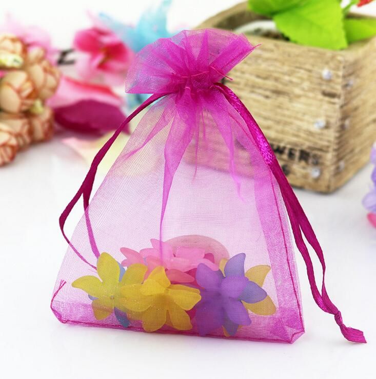 12size Wholesale Christmas Wedding Voile Gift Bag Butterfly Organza Bag Jewelry Packing